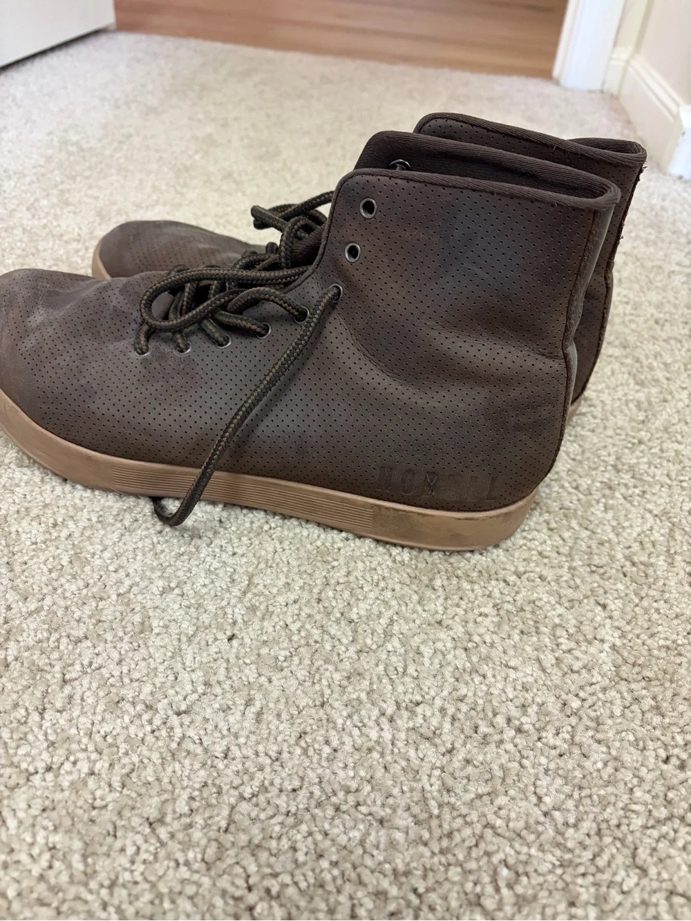 NOBULL Men's Brown Perforated Chukka Boots